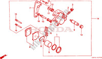 CALIBRE DE FRENO para Honda CR 80 R 1997