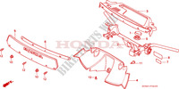 MANIJA DE DIRECCION/MANIJA CUBIERTA/WIND SCREEN para Honda LEAD 50 1989