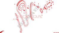 CADENA DE LEVA/TENSIONADOR para Honda CITY FLY 125 CLR 1998