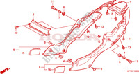 CUBIERTA LATERAL para Honda CBR 125 TRICOLORE 2010