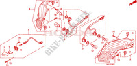 LUZ DE COMBINACION TRAS. (FES1257/A7)(FES1507/A7) para Honda S WING 150 FES 2007