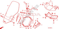 TUBERIA DE MANIJA/CUBIERTA DE MANIJA(FES1257/A7)(FES1507/A7) para Honda S WING 150 FES 2007