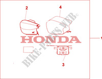 BOLSA DE ASIENTO TRASERO para Honda SEVEN FIFTY 750 1998