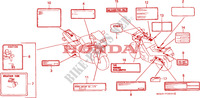 ETIQUETA DE PRECAUCION para Honda CBR 1000 DUAL CBS 1995