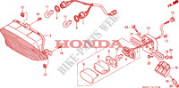 LUZ TRASERA para Honda CBR 1000 DUAL CBS 1993