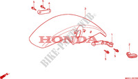 GUARDABARROS DELANTERO para Honda SHADOW 750 1995