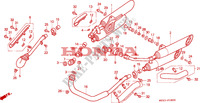 SILENCIADOR DE ESCAPE para Honda SHADOW 750 1996