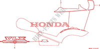 MARCA(3) para Honda SHADOW 600 VLX DELUXE 1997