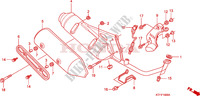 SILENCIADOR DE ESCAPE para Honda SH 125 D REAR DRUM BRAKE 2012