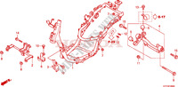CUERPO DE BASTIDOR para Honda SH 125 TOP CASE 2011
