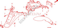 GUARDABARROS TRASERO para Honda PES 125 INJECTION 2006