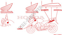 MARCA para Honda CBF 600 Tête fourche 2005