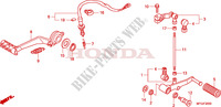 PEDAL para Honda CB 600 F HORNET RAYURES 2010