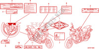 ETIQUETA DE PRECAUCION(1) para Honda CB 1000 R ABS 2009