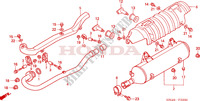 SILENCIADOR DE ESCAPE para Honda FOURTRAX 350 RANCHER 4X4 Electric Shift 2006