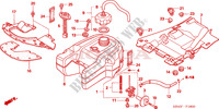 TANQUE DE COMBUSTIBLE para Honda FOURTRAX 350 RANCHER 4X4 Electric Shift 2006