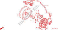 GENERADOR (TRX450R6,7,8/ER6,7,8) para Honda TRX 450 R SPORTRAX Kick start RED 2008