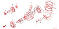 CIGUENAL/PISTON para Honda FOURTRAX 420 RANCHER 4X4 Electric Shift RED 2012