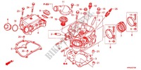 CILINDRO/CULATA DE CILINDRO para Honda FOURTRAX 420 RANCHER 4X4 Electric Shift RED 2012