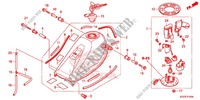 TANQUE DE COMBUSTIBLE para Honda CRF 250 M ROSSO 2014