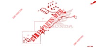 LUZ TRASERA/LUZ DE LICENCIA para Honda MSX 125 2014
