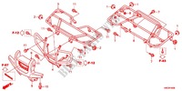 ASIENTO/TRANSPORTADOR para Honda FOURTRAX 500 FOREMAN 4X4 RED 2013