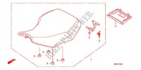 ASIENTO SIMPLE(2) para Honda FOURTRAX 420 RANCHER 4X4 Manual Shift RED 2010