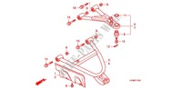BRAZO DELANTERO (4WD) para Honda FOURTRAX 420 RANCHER 4X4 Manual Shift RED 2010