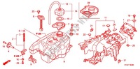 TANQUE DE COMBUSTIBLE para Honda FOURTRAX 420 RANCHER 4X4 Manual Shift 2007