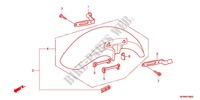 GUARDABARROS DELANTERO para Honda CB 400 SUPER FOUR VTEC REVO Color Order Plan Wheel Color 2011
