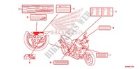 ETIQUETA DE PRECAUCION(1) para Honda CB 1000 R 2014