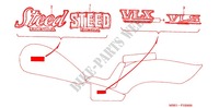EMBLEMA/FLEJE para Honda STEED 400 VLX 1998