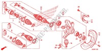 ARTICULACION DELANTERA/EJE DE IMPULSION DEL. para Honda FOURTRAX 500 FOREMAN RUBICON Power Steering, CAMO 2013