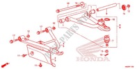 BRAZO DELANTERO para Honda FOURTRAX 500 FOREMAN RUBICON Power Steering, CAMO 2013