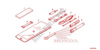 HERRAMIENTAS/CAJA DE BATERIA para Honda FOURTRAX 500 FOREMAN RUBICON Power Steering, CAMO 2013
