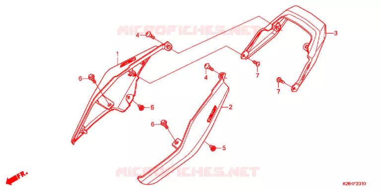 ASIENTO/CAPO TRASERO Honda MOTO 125 GROM 2018  MSX125J_J