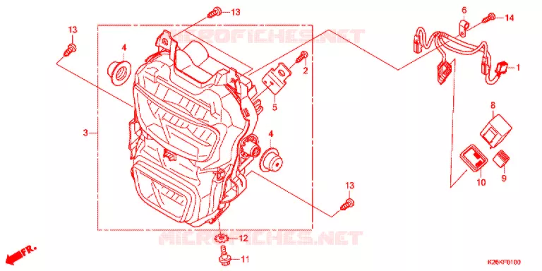 FARO DELANTERO Honda MOTO 125 GROM 2018  MSX125J_J