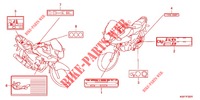 ETIQUETA DE PRECAUCION (CBF125MA/B/D) para Honda CBF 125 2010