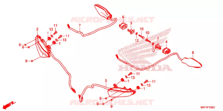 INTERMITENTE (1) Honda MOTO 1000 CBR 2018  CBR1000RAJ