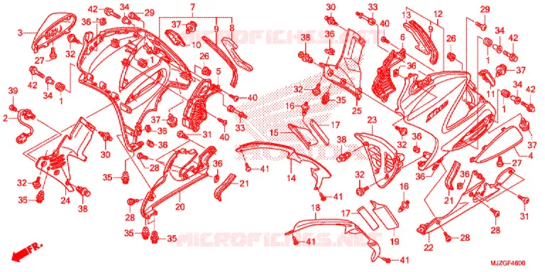 CAPO INFERIOR Honda MOTO 1300 PAN-EUROPEAN 2018  ST1300PAJ