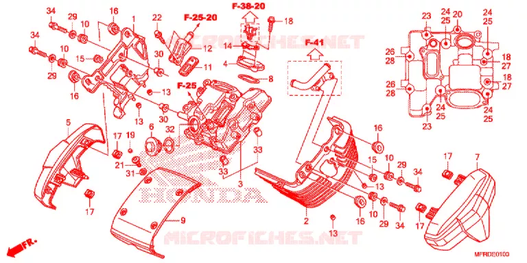 CUBIERTA DE CULATA DE CILINDRODELANTERA Honda MOTO 1300 VT 2017  VT1300CXAH