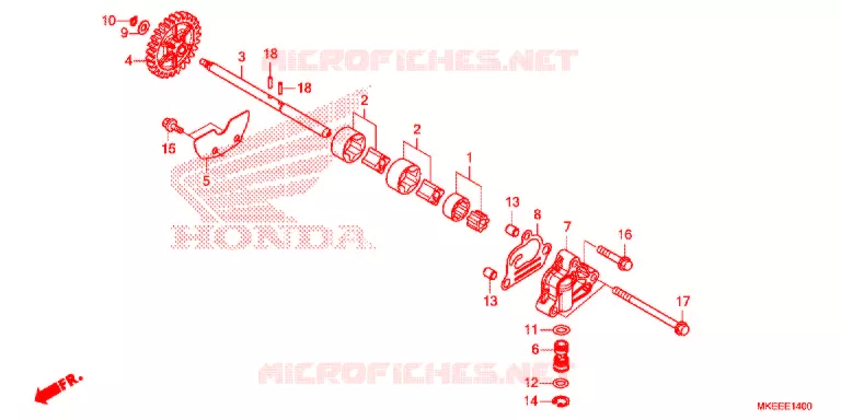 FILTRO DE ACEITE/COLECTOR DE ACEITE/BOMBA DE ACEITE Honda MOTO 450 CRF 2019  CRF450RK
