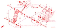 AMORTIGUADOR TRASERO para Honda CBR 600 RR ABS RED 2018