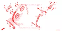 CADENA DE LEVA/TENSIONADOR para Honda CBR 600 RR ABS RED 2018