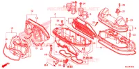 CUBIERTA DELANTERA/LIMPIADOR DE AIRE para Honda CBR 600 RR ABS RED 2018