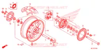 RUEDA TRASERA para Honda CBR 600 RR ABS RED 2018