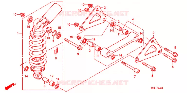 ALMOHADILLA TRASERA(2) Honda MOTO 1000 CBR 2008  CBR1000RR8_J