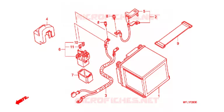 BATERIA Honda MOTO 1000 CBR 2008  CBR1000RR8_J