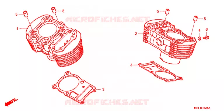 CILINDRO Honda MOTO 400 SHADOW 2001  NV400DC1