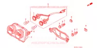 LUZ TRASERA/LUZ DE LICENCIA para Honda NSR 250 SE RED RIMS 1995